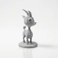Mô hình Dê Chibi Dễ Thương – Figurine Cute Animal 3D Printable - Thumbnail 2