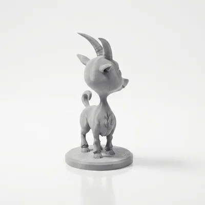 Mô hình Dê Chibi Dễ Thương – Figurine Cute Animal 3D Printable