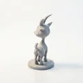 Mô hình Dê Chibi Dễ Thương – Figurine Cute Animal 3D Printable - Thumbnail 3