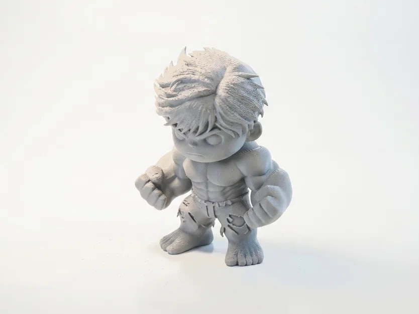 Tượng Chibi Hulk Dễ Thương – Figurine Collectible 3D Printable - Image 1