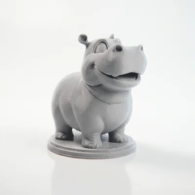 Tượng Hà Mã Chibi Dễ Thương – Mẫu 3D Printable