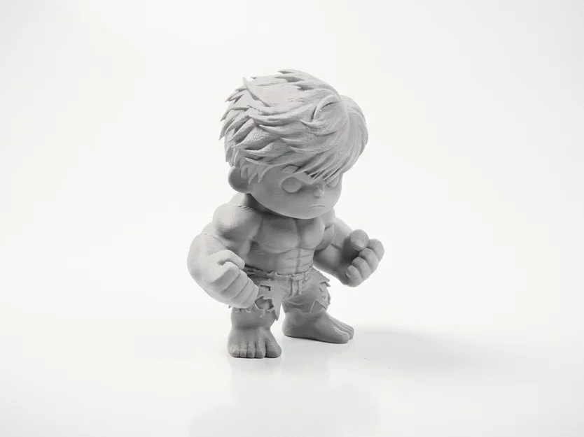 Tượng Chibi Hulk Dễ Thương – Figurine Collectible 3D Printable - Image 2