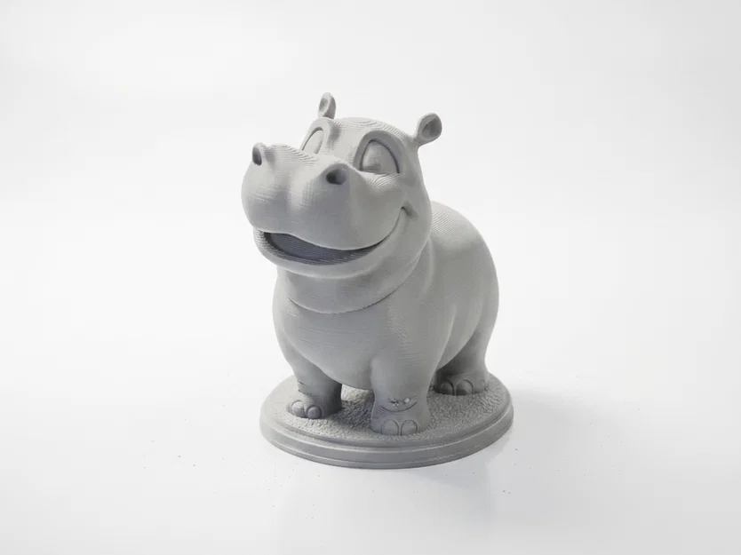 Tượng Hà Mã Chibi Dễ Thương – Mẫu 3D Printable - Image 2