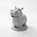 Tượng Hà Mã Chibi Dễ Thương – Mẫu 3D Printable - Thumbnail 2