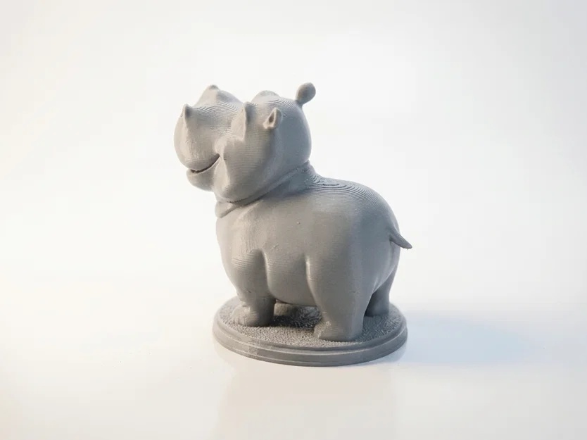 Tượng Hà Mã Chibi Dễ Thương – Mẫu 3D Printable - Image 4