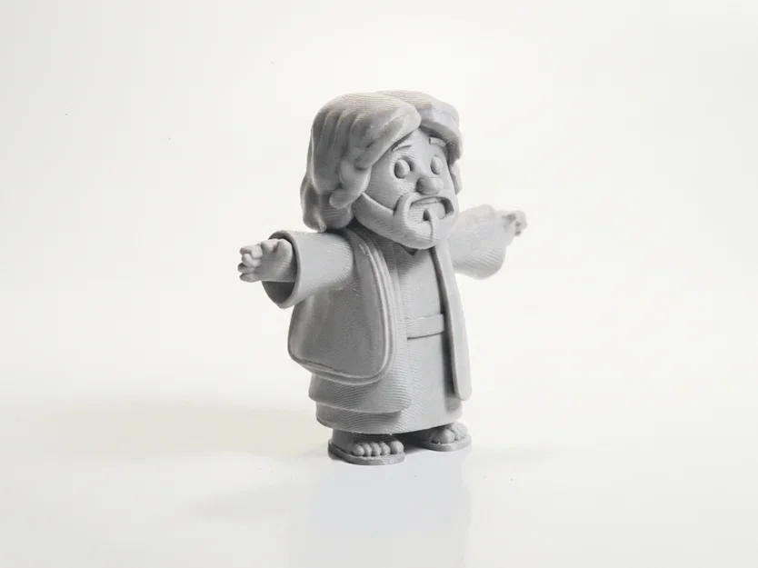 Tượng Chibi Chúa Giê-su Dễ Thương – Mô Hình Tôn Giáo 3D Printable - Image 1