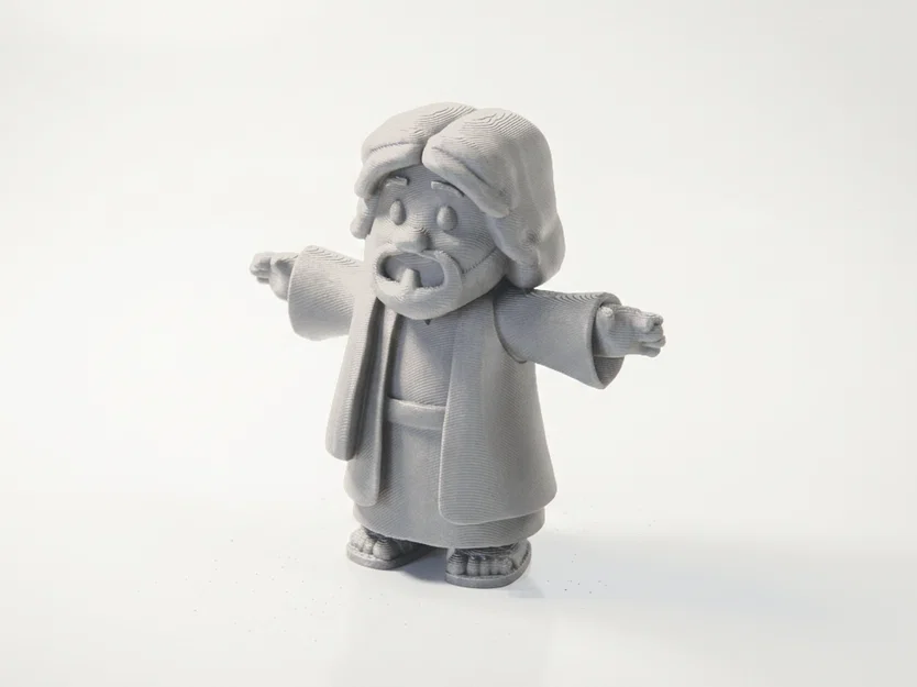Tượng Chibi Chúa Giê-su Dễ Thương – Mô Hình Tôn Giáo 3D Printable - Image 2