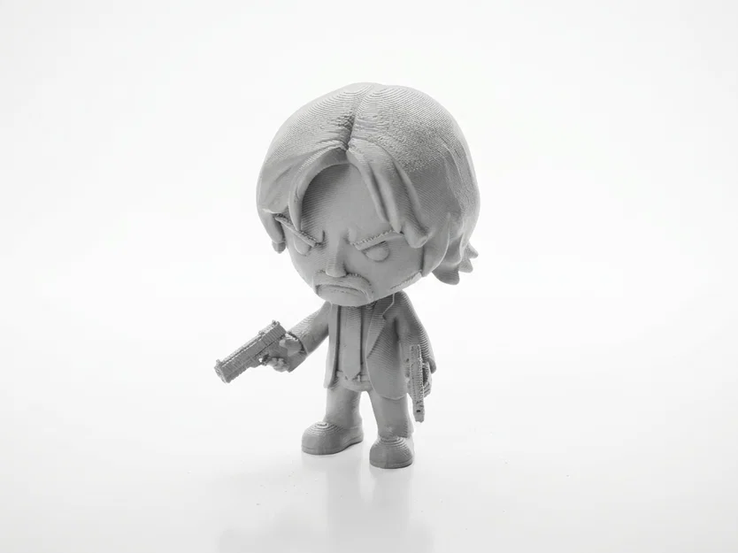Mô Hình Chibi John Wick – Tượng Figurine Phim Hành Động In 3D (STL) - Image 1