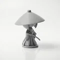 Tượng Nữ Samurai Chibi Dễ Thương – Mô Hình 3D In Được (Cute Collectible) - Thumbnail 1