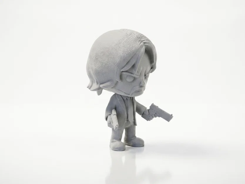 Mô Hình Chibi John Wick – Tượng Figurine Phim Hành Động In 3D (STL) - Image 3