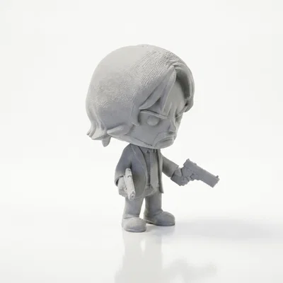 Mô Hình Chibi John Wick – Tượng Figurine Phim Hành Động In 3D (STL)