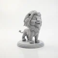 Tượng Sư Tử Chibi Dễ Thương – Mẫu 3D Có Thể In - Thumbnail 1