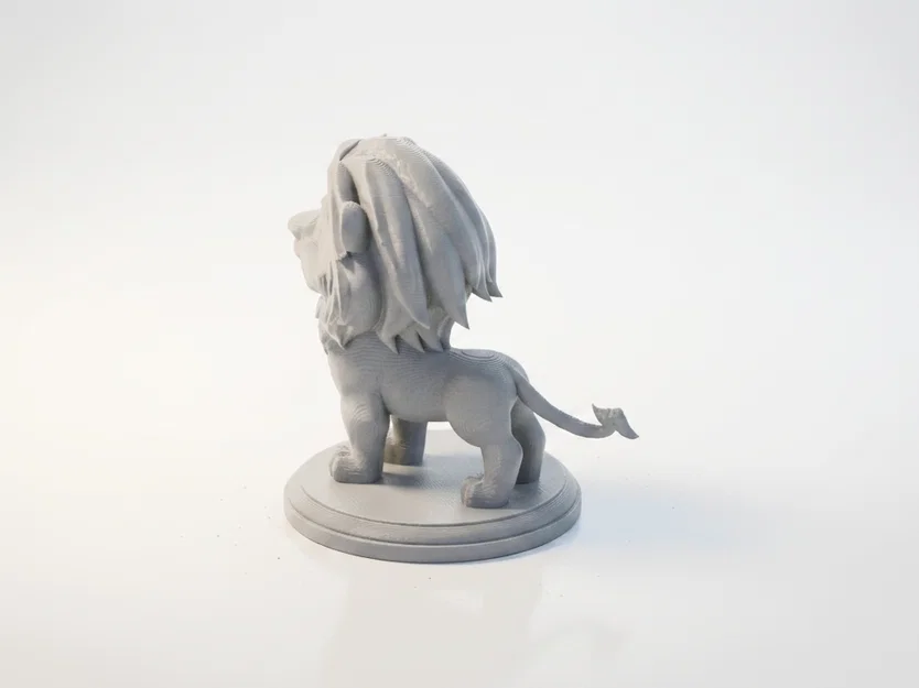 Tượng Sư Tử Chibi Dễ Thương – Mẫu 3D Có Thể In - Image 2