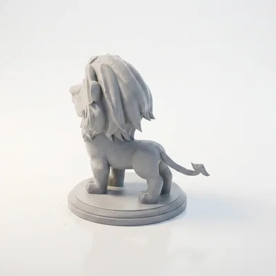 Tượng Sư Tử Chibi Dễ Thương – Mẫu 3D Có Thể In