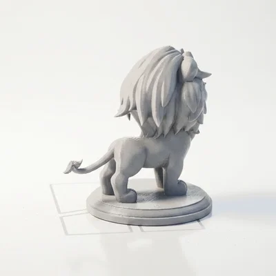 Tượng Sư Tử Chibi Dễ Thương – Mẫu 3D Có Thể In