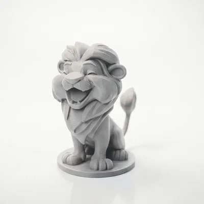 Tượng Sư Tử Chibi Dễ Thương – Mô Hình 3D Printable