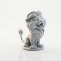 Tượng Sư Tử Chibi Dễ Thương – Mô Hình 3D Printable - Thumbnail 3