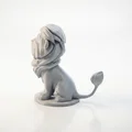Tượng Sư Tử Chibi Dễ Thương – Mô Hình 3D Printable - Thumbnail 4