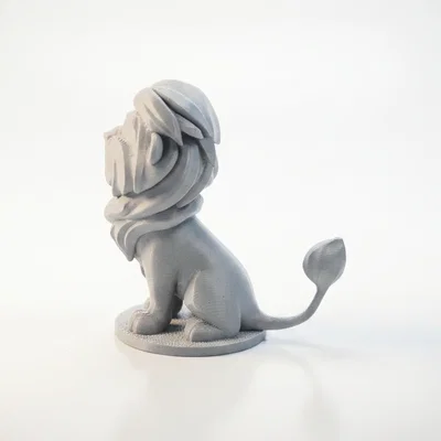 Tượng Sư Tử Chibi Dễ Thương – Mô Hình 3D Printable