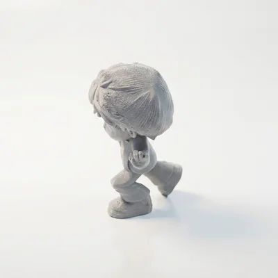 Mô hình in 3D: Tượng Nhân Vật Chibi Low Poly (STL Printable)