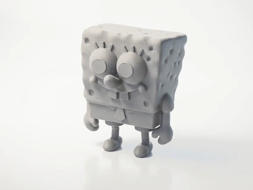 Tượng Chibi SpongeBob Dễ Thương – Model 3D Printable (STL) - Image 1