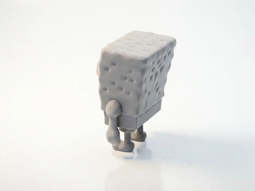 Tượng Chibi SpongeBob Dễ Thương – Model 3D Printable (STL) - Image 2