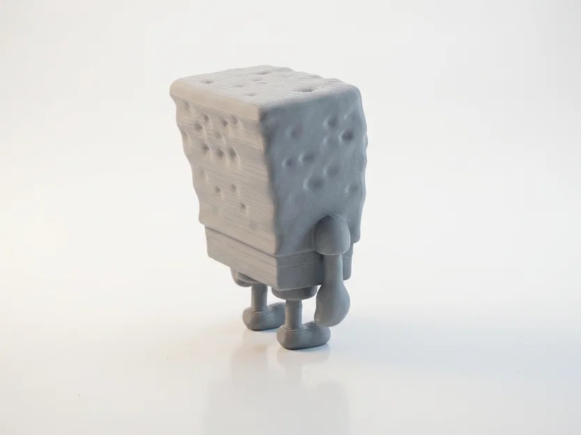 Tượng Chibi SpongeBob Dễ Thương – Model 3D Printable (STL) - Image 3