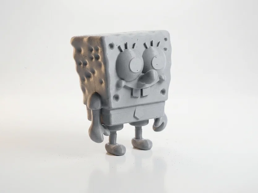 Tượng Chibi SpongeBob Dễ Thương – Model 3D Printable (STL) - Image 4