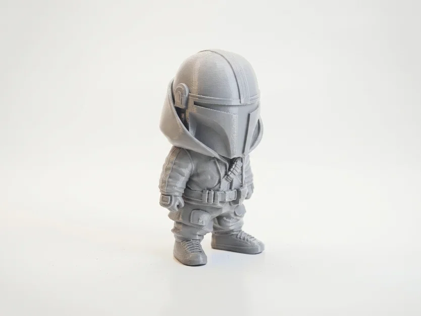 Tượng Chibi Mandalorian Dễ Thương Collectible – Mẫu 3D Printable - Image 1