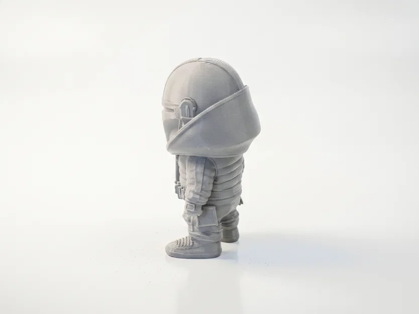 Tượng Chibi Mandalorian Dễ Thương Collectible – Mẫu 3D Printable - Image 2