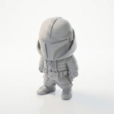 Tượng Chibi Mandalorian Dễ Thương Collectible – Mẫu 3D Printable