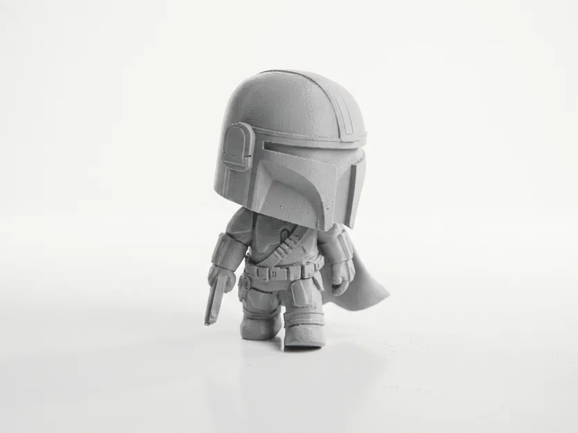 Mô Hình Chibi Mando Star Wars Collectible 3D Printable (STL) - Image 1