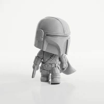 Mô Hình Chibi Mando Star Wars Collectible 3D Printable (STL)