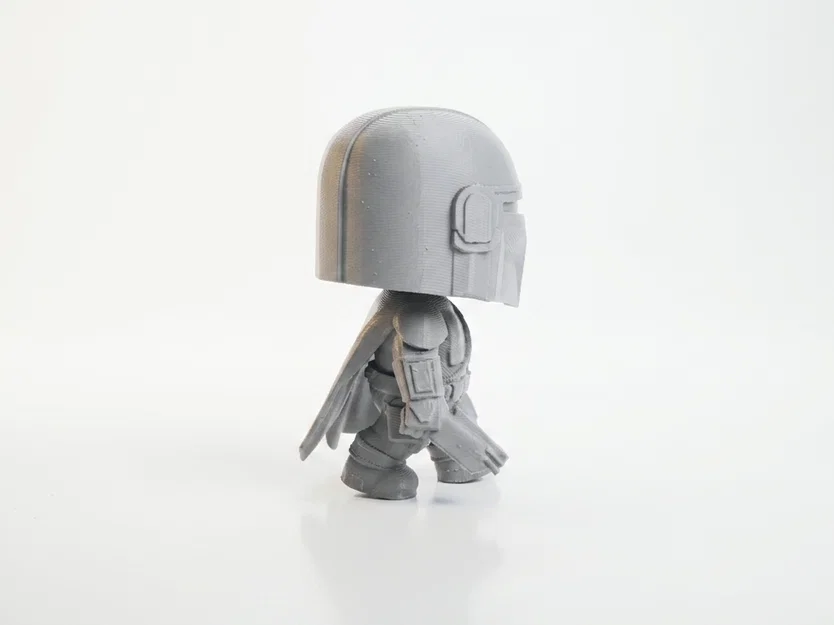 Mô Hình Chibi Mando Star Wars Collectible 3D Printable (STL) - Image 3