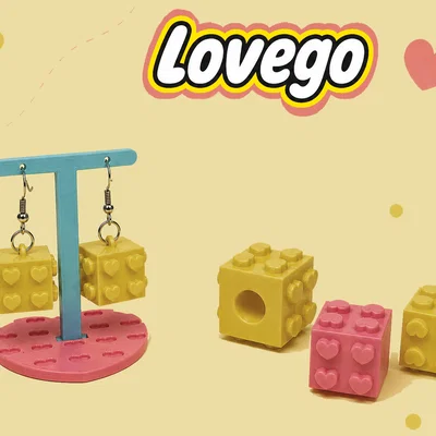 Mô hình trang sức Lovego tự làm: Khuyên tai, vòng tay và giá trưng bày