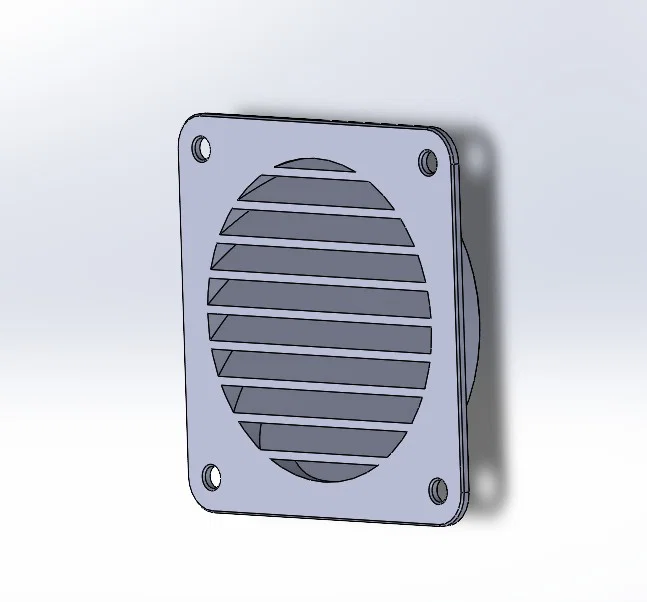 Nắp thông gió 76mm chống hắt mưa in 3D bền đẹp - Image 1