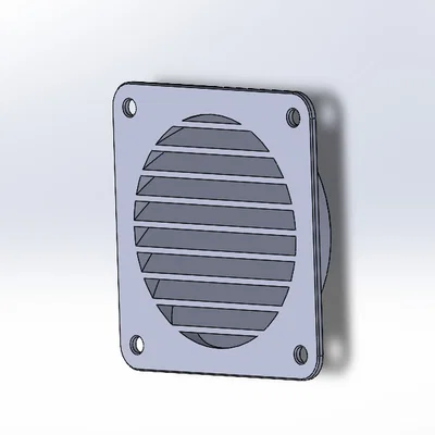 Nắp thông gió 76mm chống hắt mưa in 3D bền đẹp