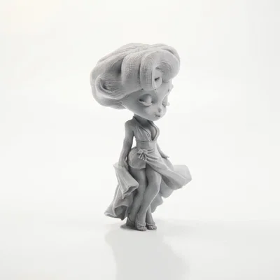 Tượng Chibi Marilyn Monroe Dễ Thương - 3D Printable (STL)