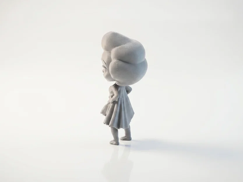 Tượng Chibi Marilyn Monroe Dễ Thương – 3D Printable - Image 3