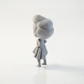 Tượng Chibi Marilyn Monroe Dễ Thương – 3D Printable - Thumbnail 3