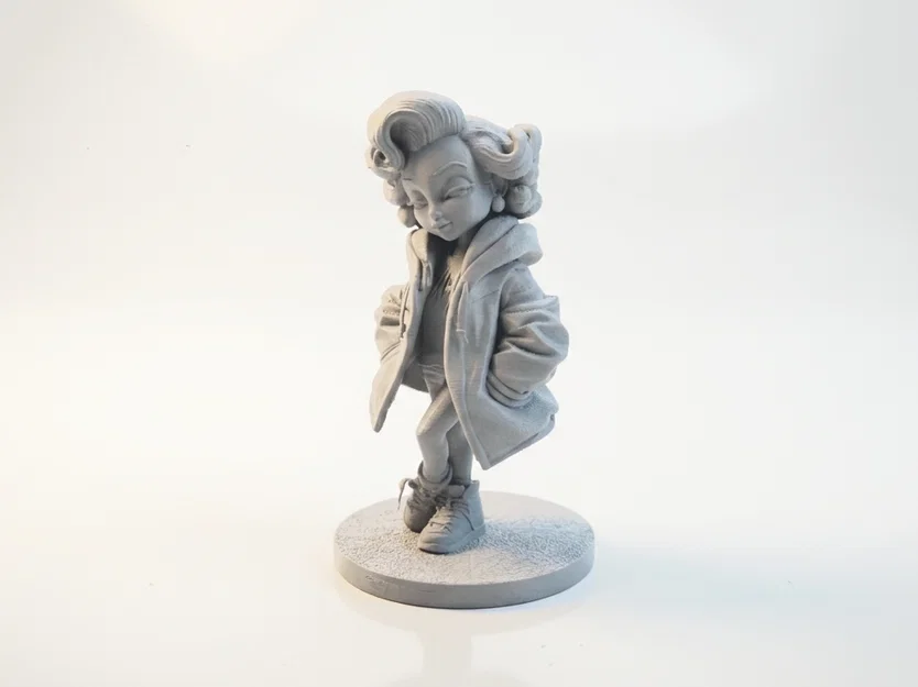 Tượng Chibi Marilyn Monroe Dễ Thương Sưu Tầm – 3D Printable - Image 3