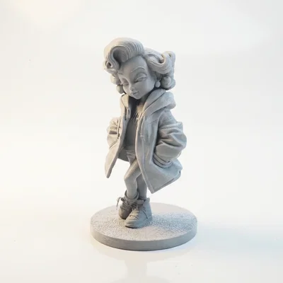 Tượng Chibi Marilyn Monroe Dễ Thương Sưu Tầm – 3D Printable