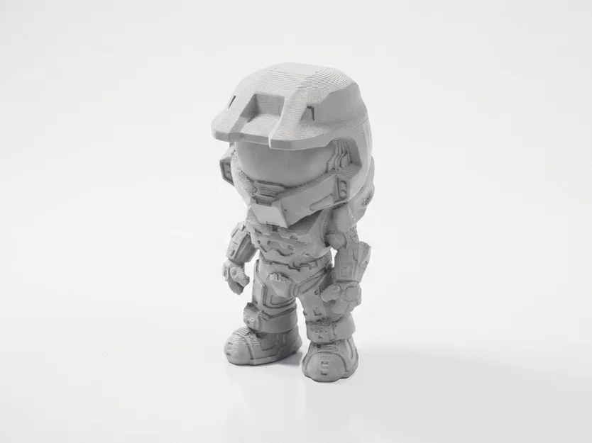 Tượng Chibi Master Chief – Figurine Sưu Tầm Gaming In 3D - Image 1