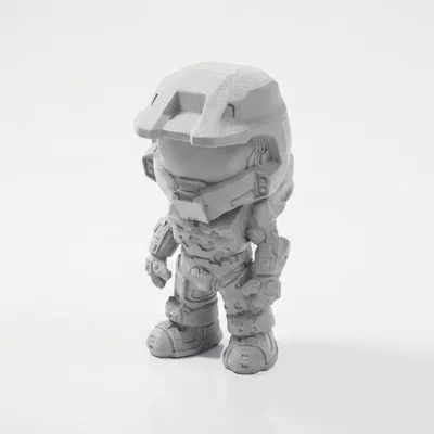 Tượng Chibi Master Chief – Figurine Sưu Tầm Gaming In 3D