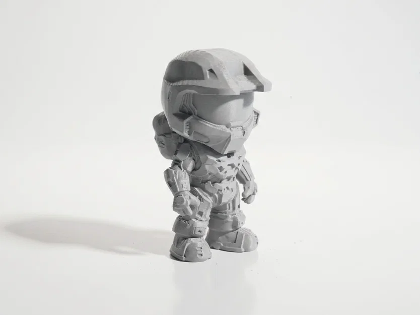 Tượng Chibi Master Chief – Figurine Sưu Tầm Gaming In 3D - Image 2