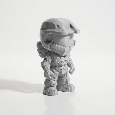 Tượng Chibi Master Chief – Figurine Sưu Tầm Gaming In 3D
