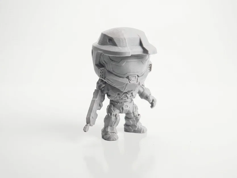 Tượng Chibi Master Chief – Mô hình 3D in được (STL) sưu tầm cho game thủ - Image 1