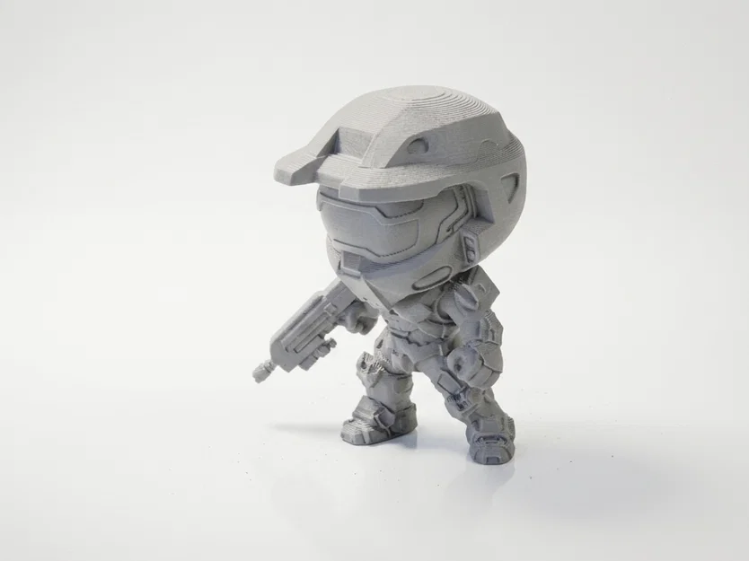 Tượng Chibi Master Chief – Mô hình 3D in được (STL) sưu tầm cho game thủ - Image 2