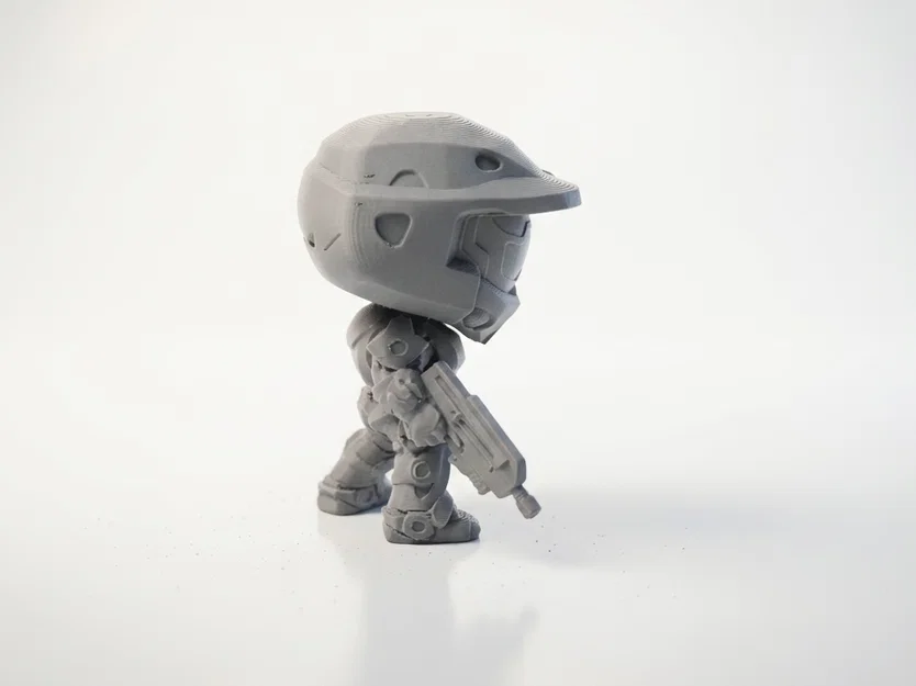 Tượng Chibi Master Chief – Mô hình 3D in được (STL) sưu tầm cho game thủ - Image 4