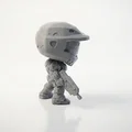 Tượng Chibi Master Chief – Mô hình 3D in được (STL) sưu tầm cho game thủ - Thumbnail 4
